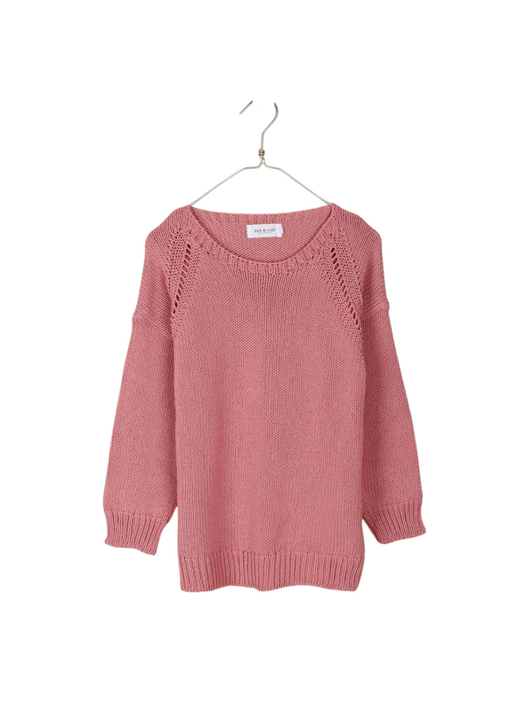 Recycled Fibre Jumper in Rose Pink from Indi & Cold