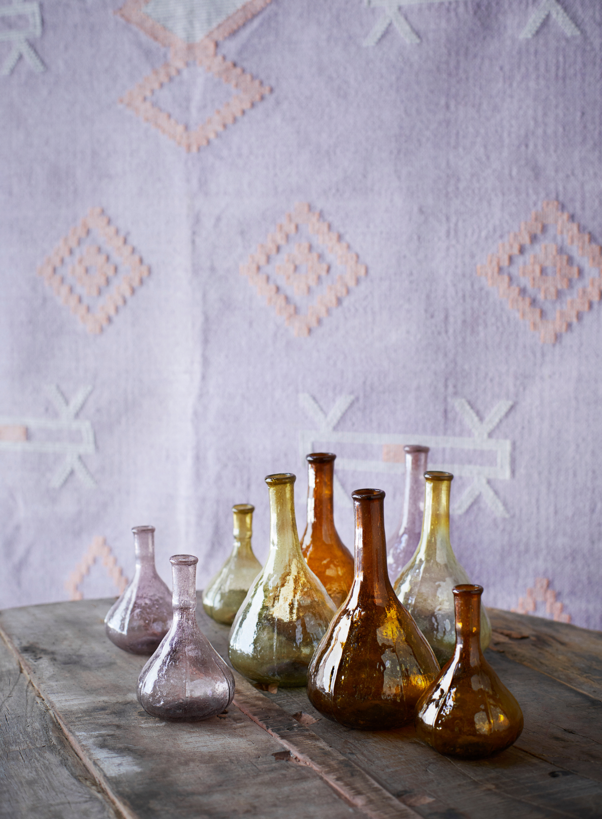 Lilac Glass Vase Large From Madam Stoltz
