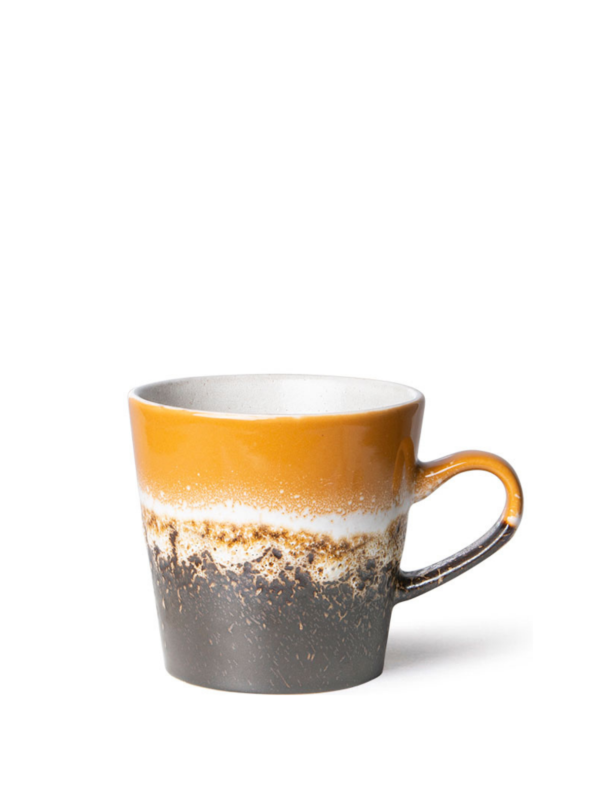 Ceramic 70's Americano Mug in Fire from HK Living