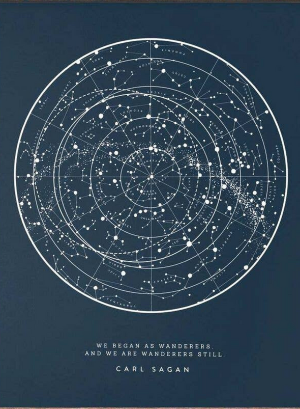 Wanderer Star Chart - Navy from The Wild Wander