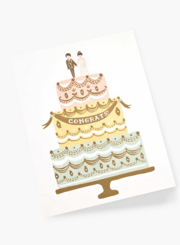 Congrats Wedding Cake Card from Rifle Paper Co.