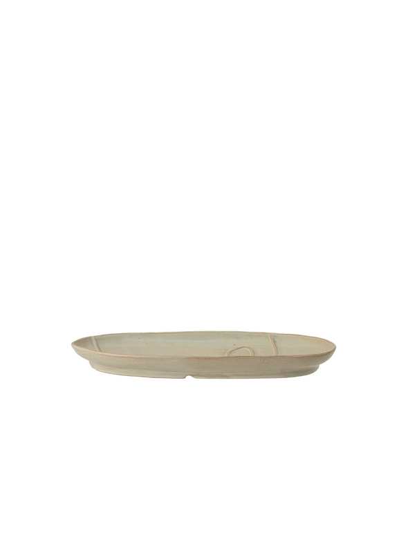 Ngan Green Stoneware Tray From Bloomingville