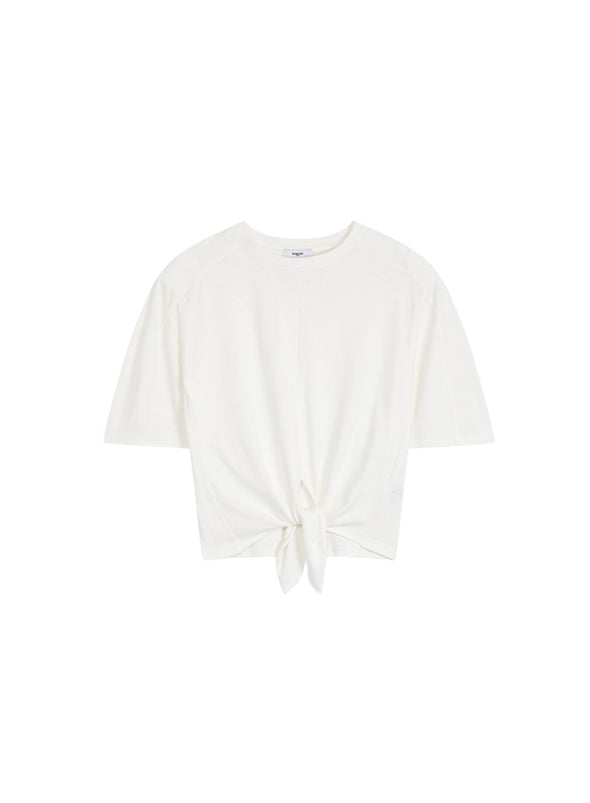Mohsen Knot Tee in Blanc Casse from Suncoo