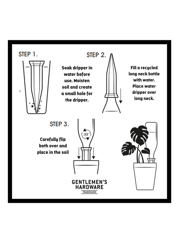 Plant Water Drippers from Gentlemen's Hardware