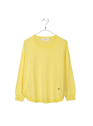 Basic Cotton Jumper in Yellow from Indi & Cold