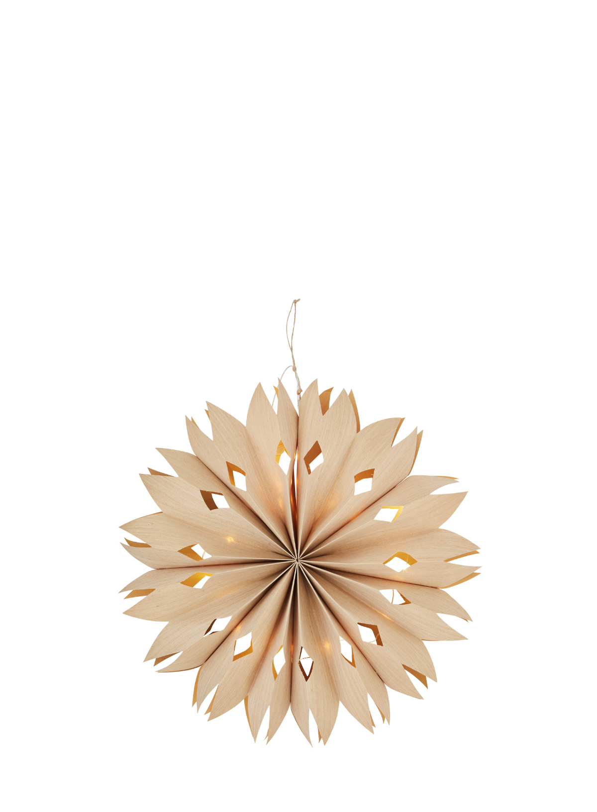 Paper Star with Lights 50cm From Madam Stoltz