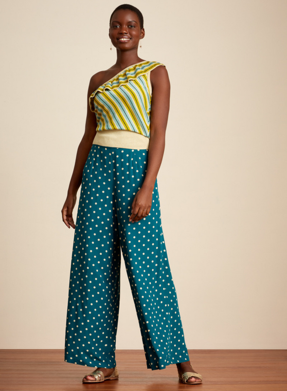 Palazzo Pants Pablo Lapis Blue from King Louie