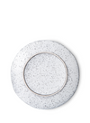 Gradient Ceramics Dinner Plate in Cream from HK Living