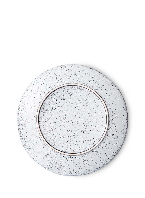 Gradient Ceramics Dinner Plate in Cream from HK Living