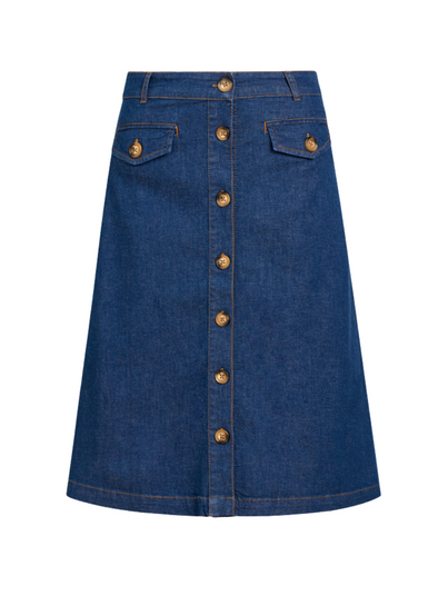 Caroll Skirt Chambray Denim Blue from King Louie