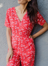 Naomi Jumpsuit Red Star Meadow from Sugarhill
