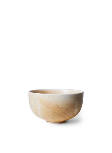 Chef Ceramics Bowl in Rustic Cream/Brown from HK Living