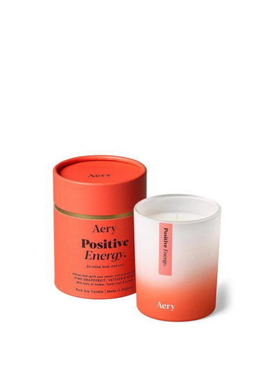 Positive Energy Scented Candle - Pink Grapefruit Vetiver & Mint from Aery Living