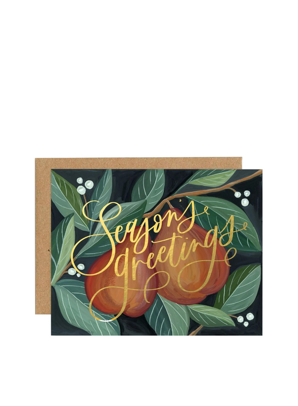Christmas Pears Boxed Card Set from 1Canoe2
