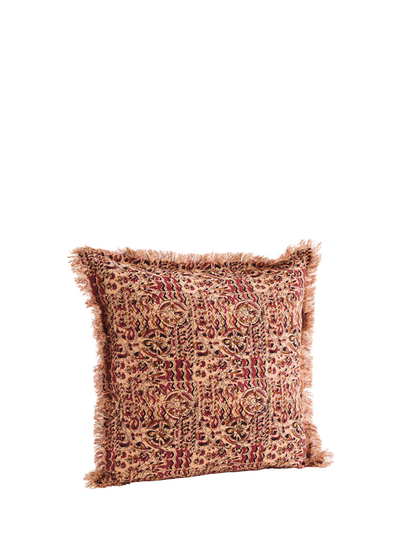 Printed Cushion Nude/Raspberry from Madam Stoltz