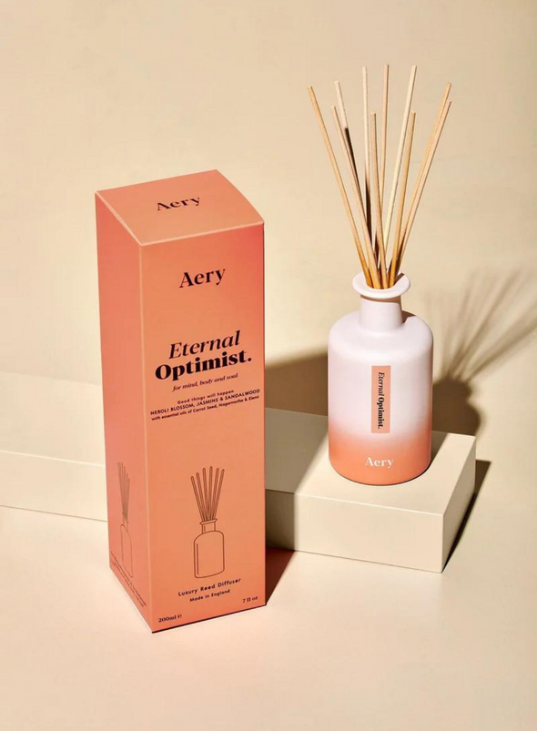 Eternal Optimist Reed Diffuser - Neroli Blossom Jasmin & Sandalwood from Aery Living