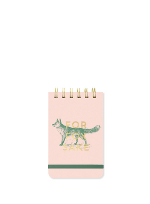Vintage Sass For Fox Sake Twin Wire Notepad from Designworks ink.