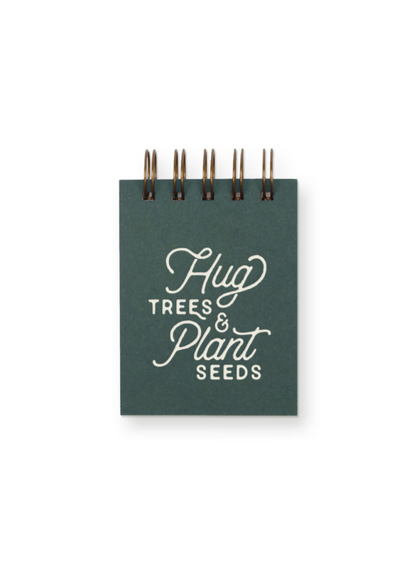 Hug Trees Mini Jotter Forest Green from Ruff House Print Shop