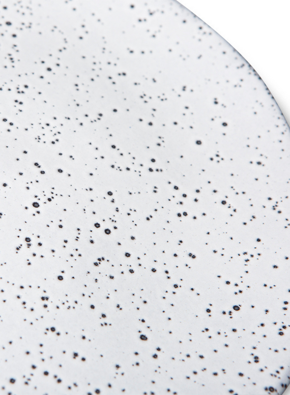 Gradient Ceramics Dinner Plate in Cream from HK Living