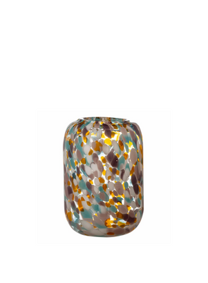Vidia Glass Vase in Orange from Bloomingville