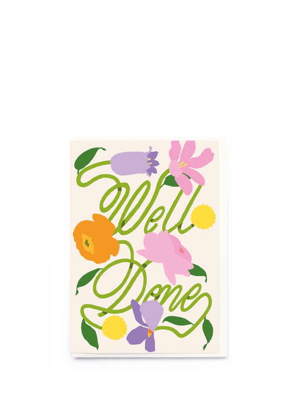 Floral Well Done Card from Noi