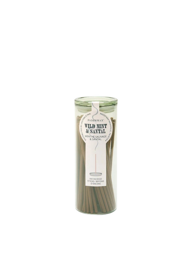 100 Incense Sticks - Wild Mint & Santal from Paddywax