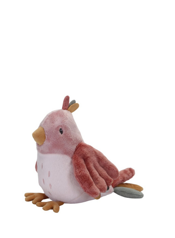 Flower and Butterfly Cuddly toy Bird Olivia 20cm from Little Dutch