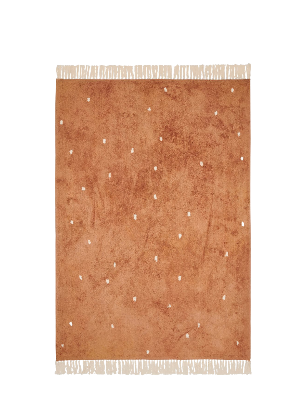Rug Dot Pure Rust 170x120cm from Little Dutch