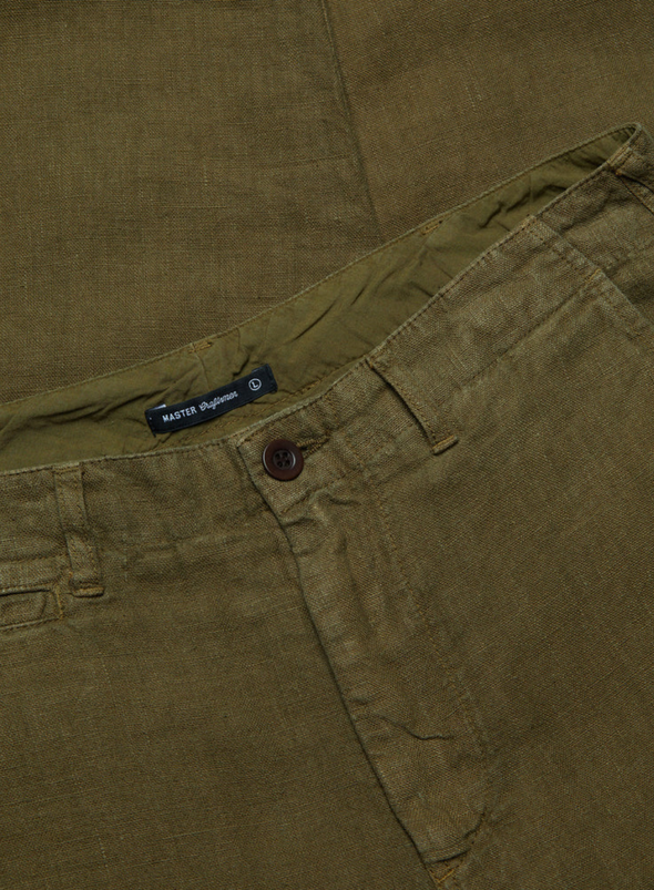 Olive Linen Trousers from Portuguese Flannel