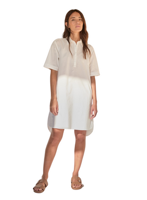 Maisha Shirt Dress in White from Yerse