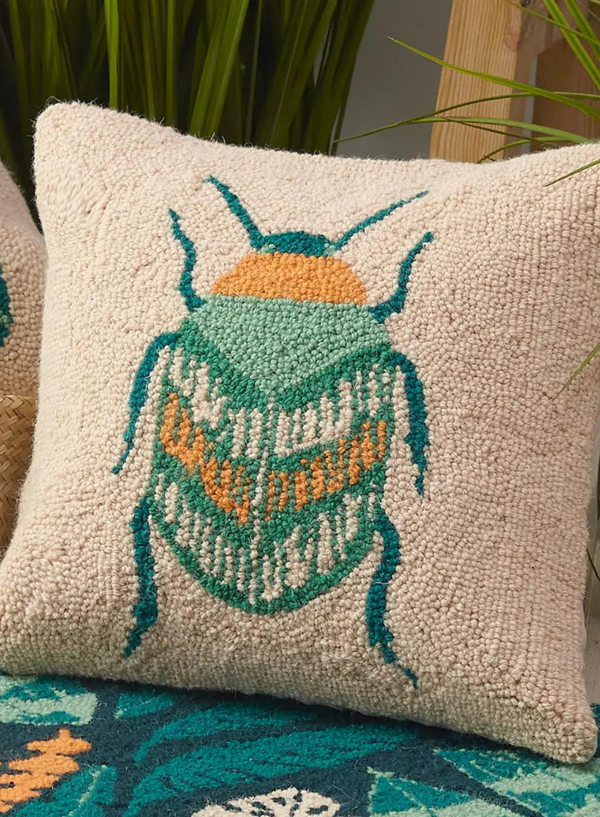 Ethereal Garden Beetle Hook Cushion from Peking Handicraft