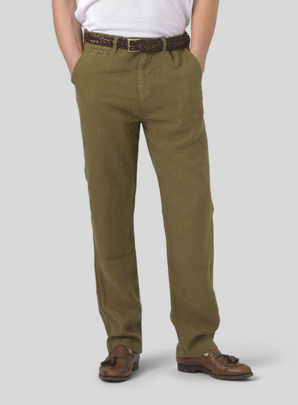 Olive Linen Trousers from Portuguese Flannel