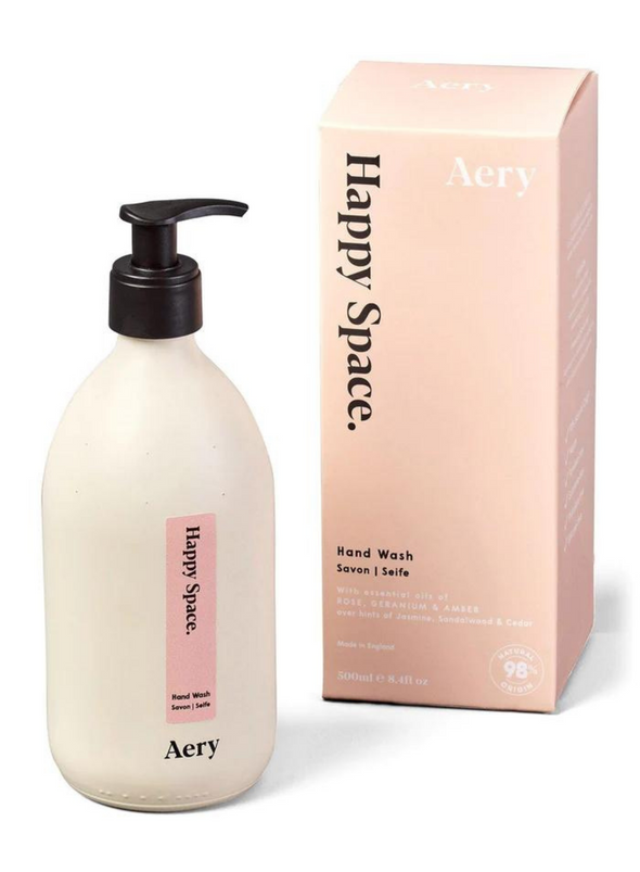 Happy Space Hand Wash - Rose Geranium & Amber from Aery Living