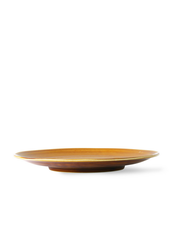 Kyoto Ceramics Japanese Dinner Plate in Brown from HK Living