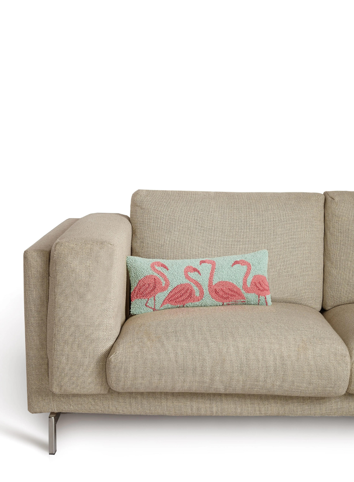 Flamingo Beach Hook Cushion from Peking Handicraft