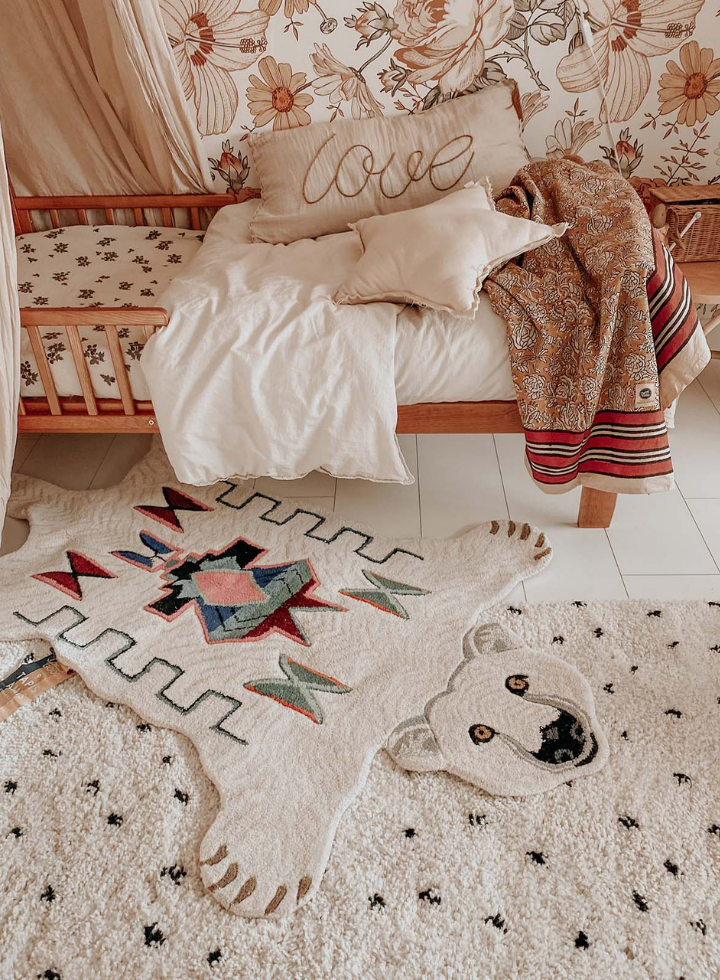 Kasbah Polar Bear Large wool Rug from Doing Goods