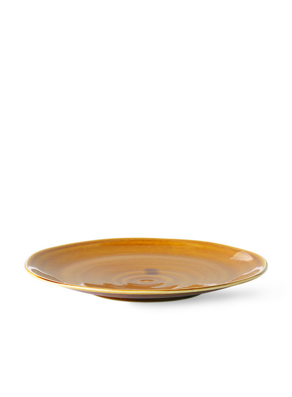 Kyoto Ceramics Japanese Dinner Plate in Brown from HK Living
