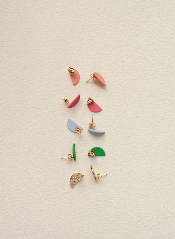 The Sticky Sis Club Sunnies Earrings in Tulip Pink from Rilla Go Rilla