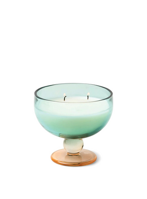 Aura 170g Teal & Orange Tinted Glass Goblet - Tobacco Patchouli from Paddywax