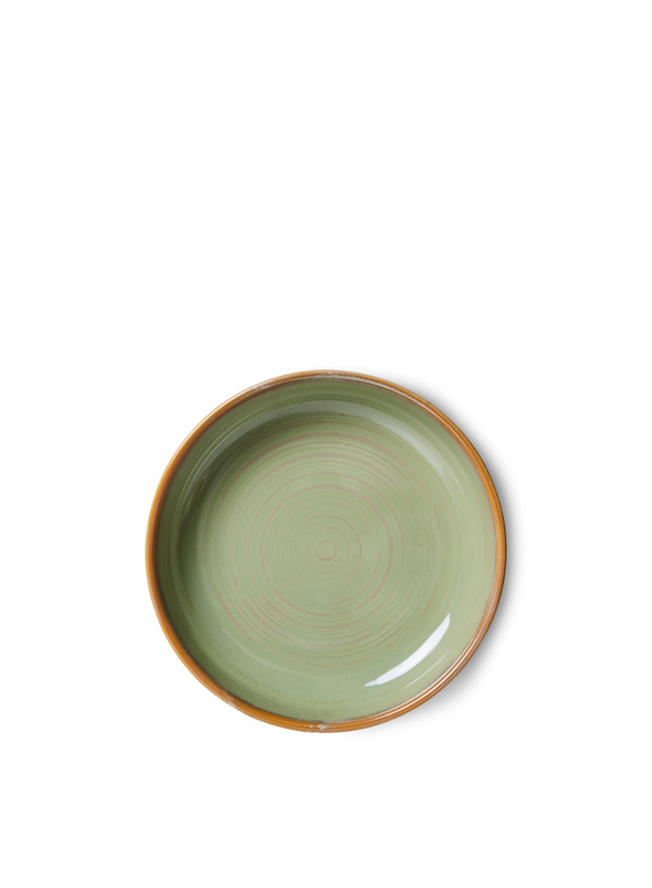 Chef Ceramics Deep Plate Medium in Moss Green from HK Living