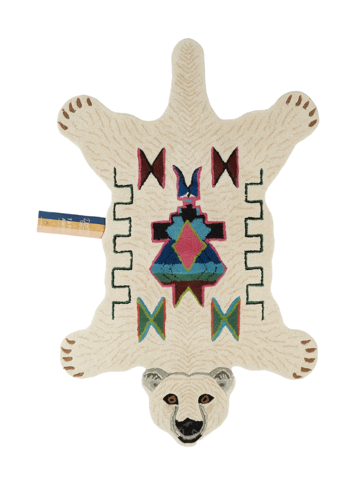 Kasbah Polar Bear Large wool Rug from Doing Goods