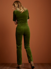 Garbo Button Jumpsuit Corduroy Olive Green from King Louie