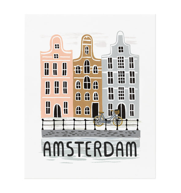 Bon Voyage Amsterdam Print from Rifle Paper Co.