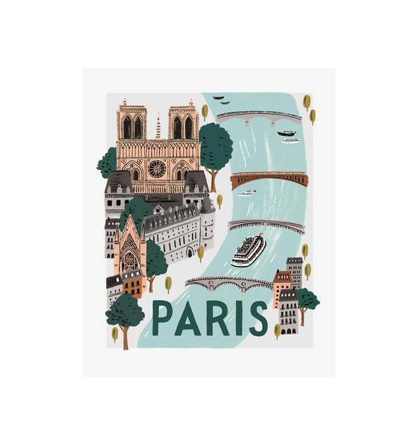 Paris World Traveller Print from Rifle Paper Co.