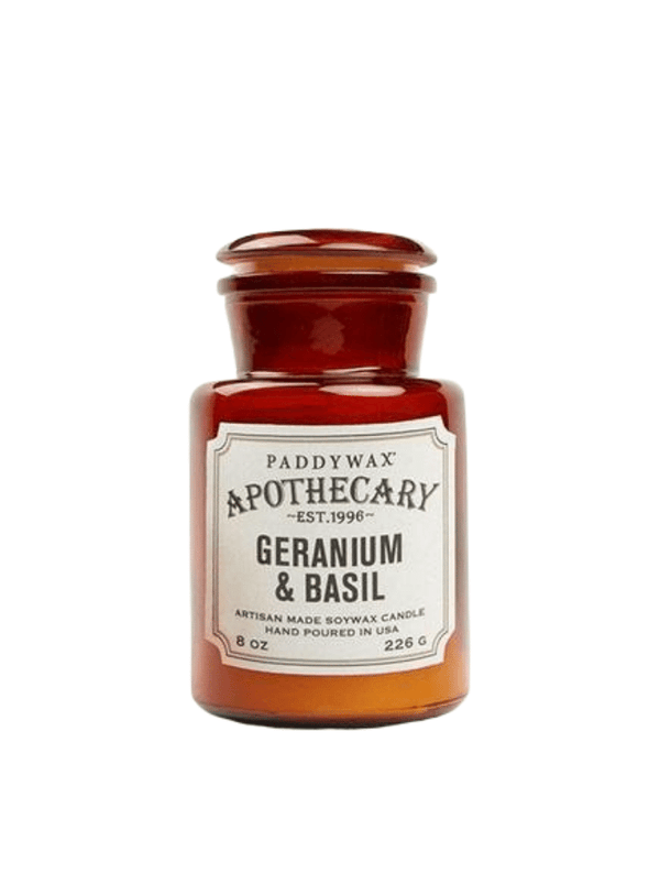 Apothecary Geranium and Basil Candle from Paddywax
