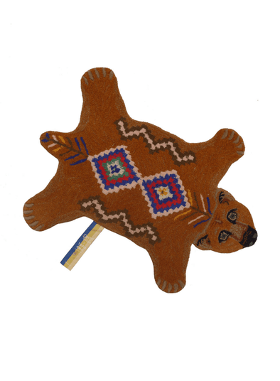 Berber Grizzly Bear Small Wool Rug from Doing Goods