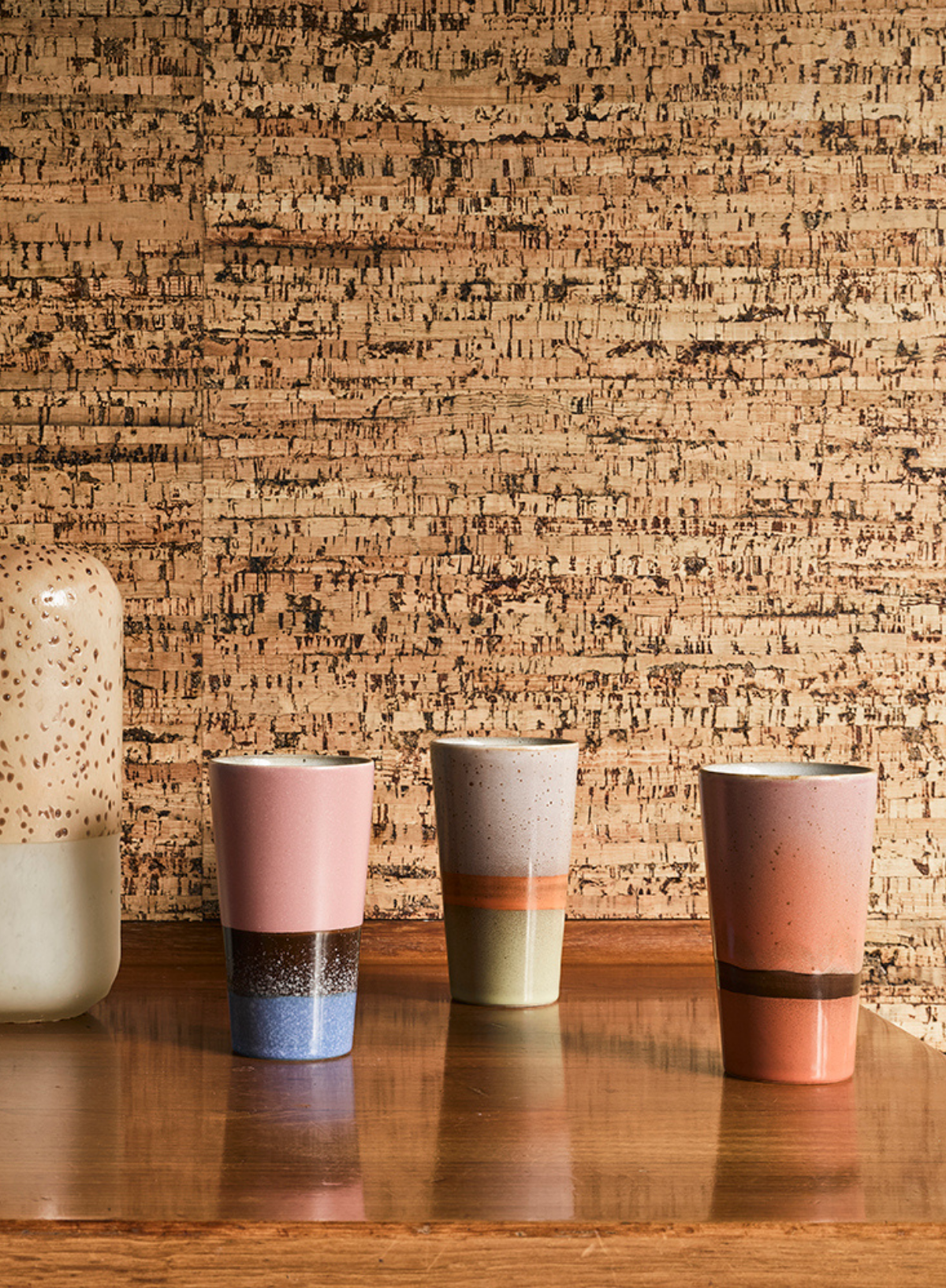 HK Living Ceramic 70's Latte Mug in Saturn