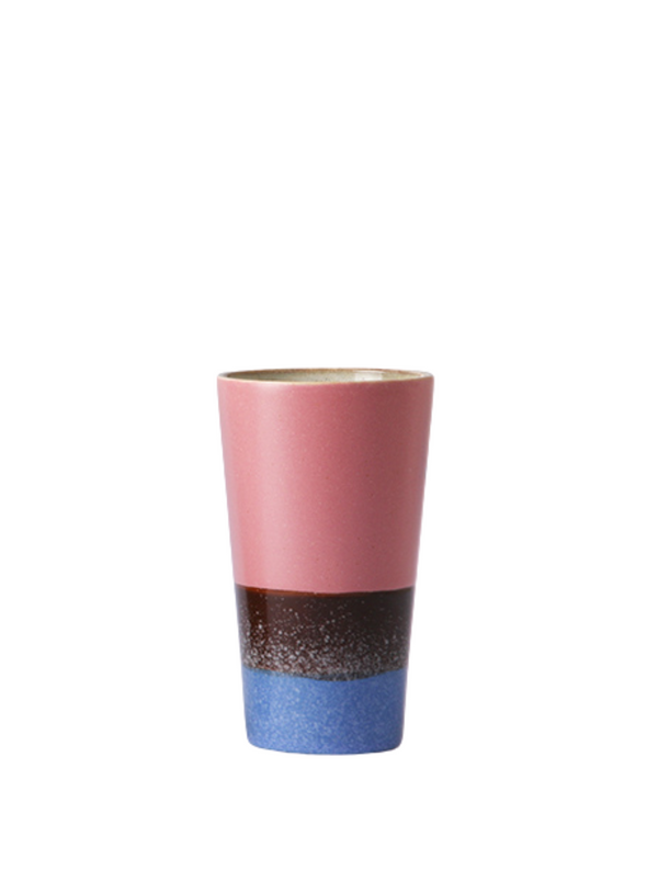 Ceramic 70's Latte Mug in Splash from HK Living