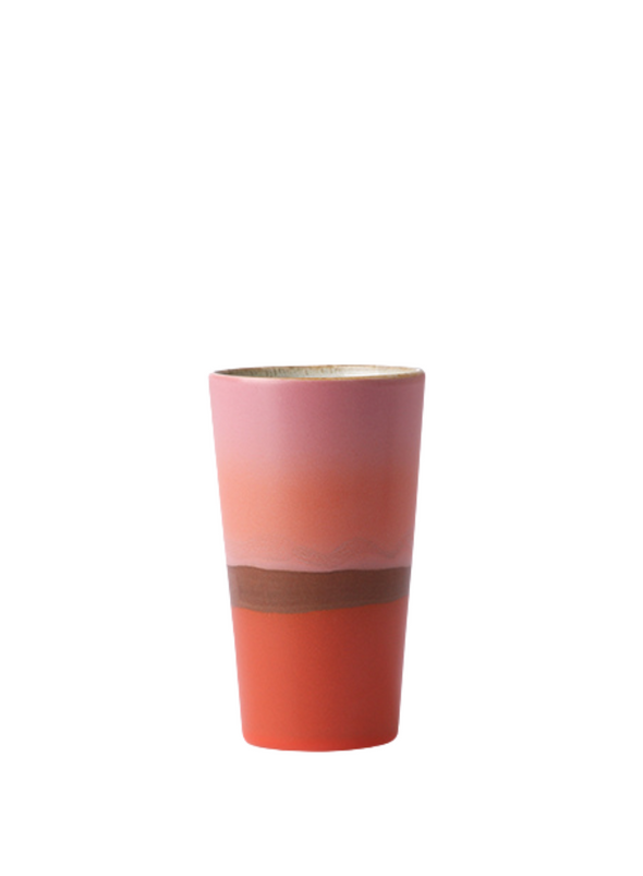 Sunset Ceramic 70s Latte Mug from HK Living