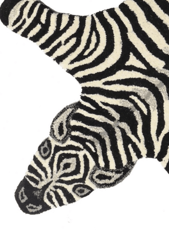 Chubby Zebra Large Wool Rug from Doing Goods